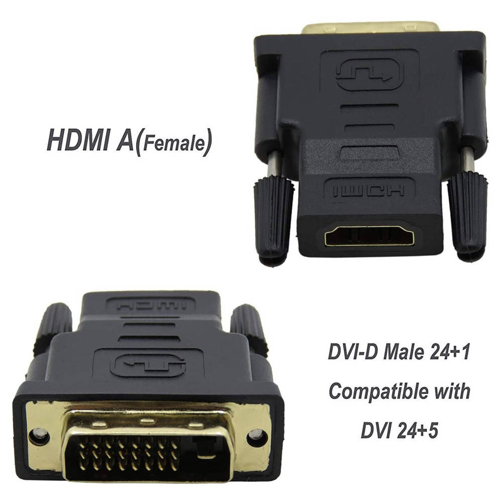 

Переходник DVI папа - HDMI мама Черный