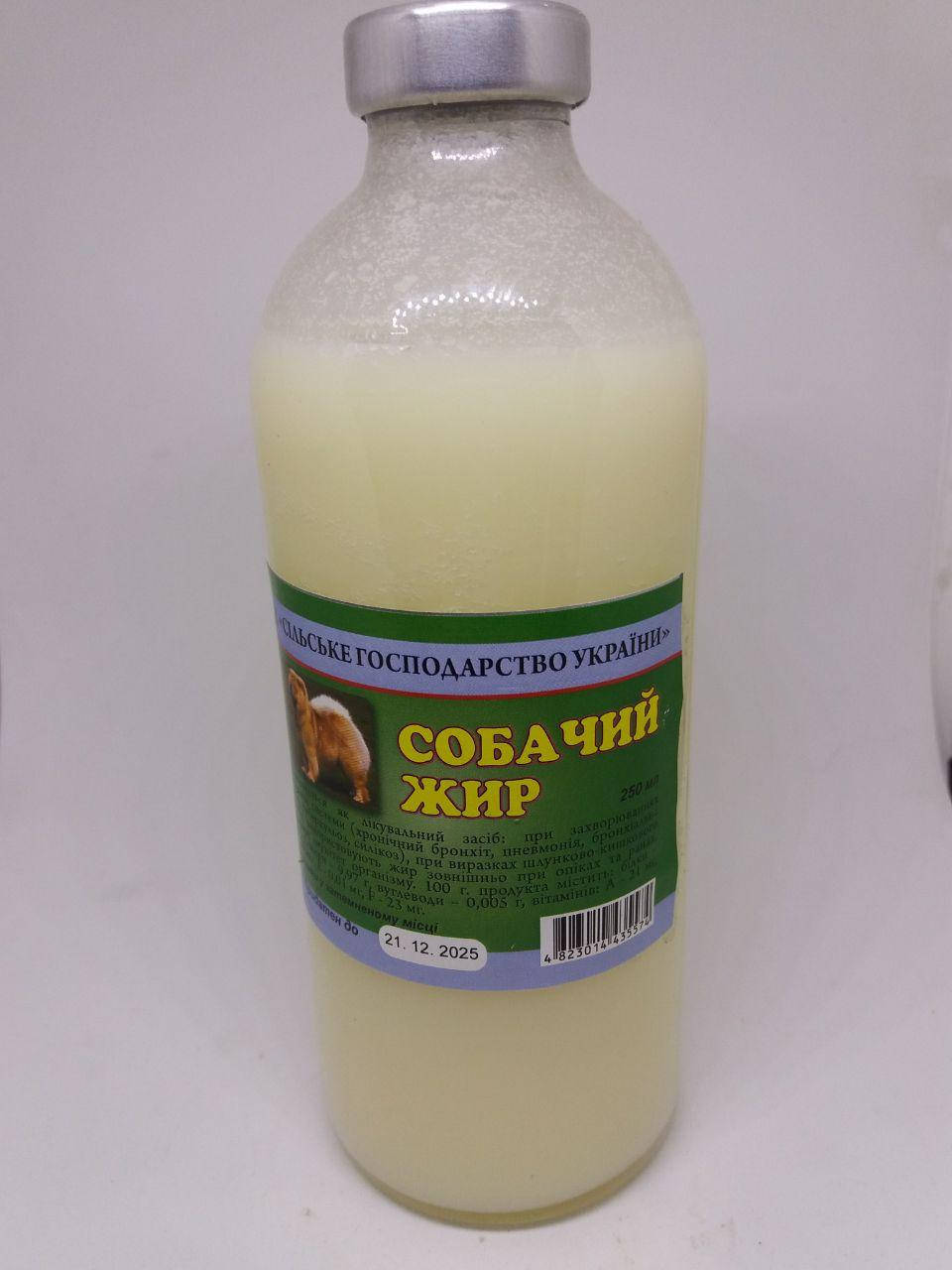

Собачий жир (бронхит, пневмония, суставы, потеря веса, работа на улице)