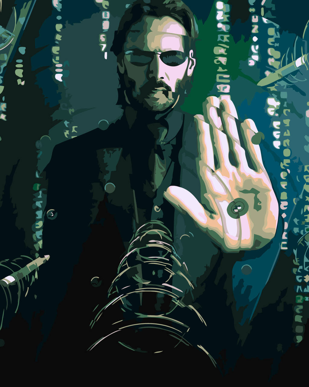 

Картина по номерам Origamі Матрица Нео LW 3172 40*50 производство Украина