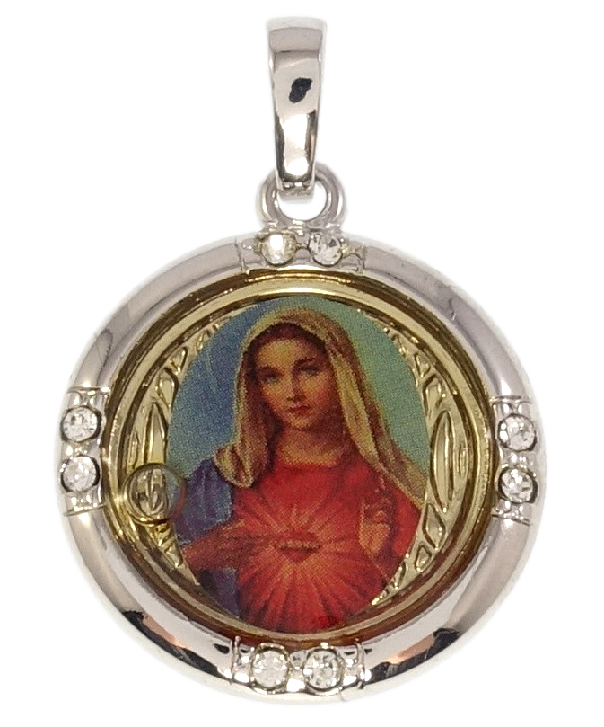 

Кулон Xuping Родий "Винтажная Ладанка Дева Мария"
