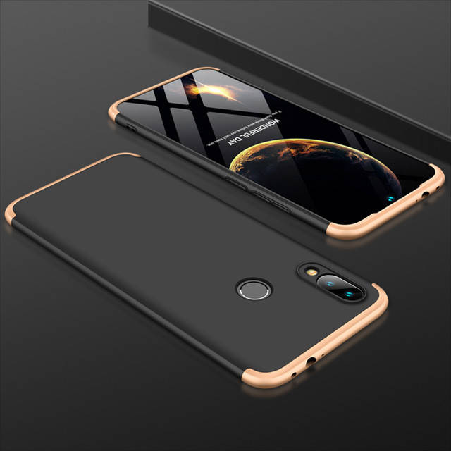 

Чехол GKK 360 для Xiaomi Redmi Note 7 / Note 7 Pro бампер оригинальный Black-Gold