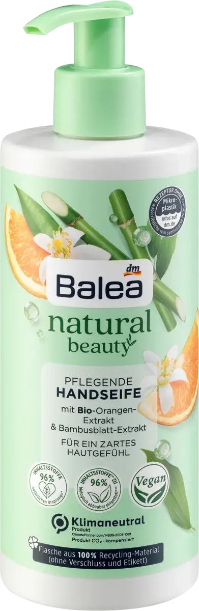 

Жидкое мыло для рук Natural Beauty Bambus & Orangenblüte, 300 мл.