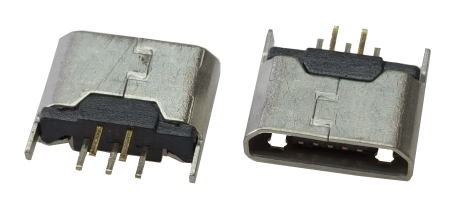 

Разъем заряда для электронных сигарет micro-USB с вертикальной посадкой №2, micro-USB