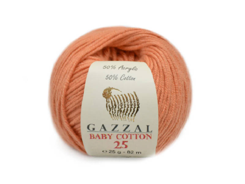 

Gazzal Baby Cotton-25, Пудра №3465, Розовый