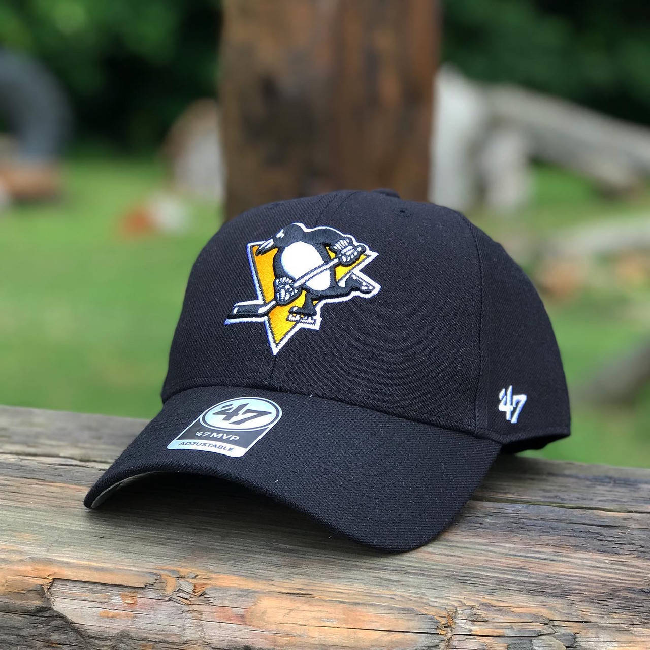 

Оригинальная черная кепка 47 brand Pittsburgh Penguins, Черный