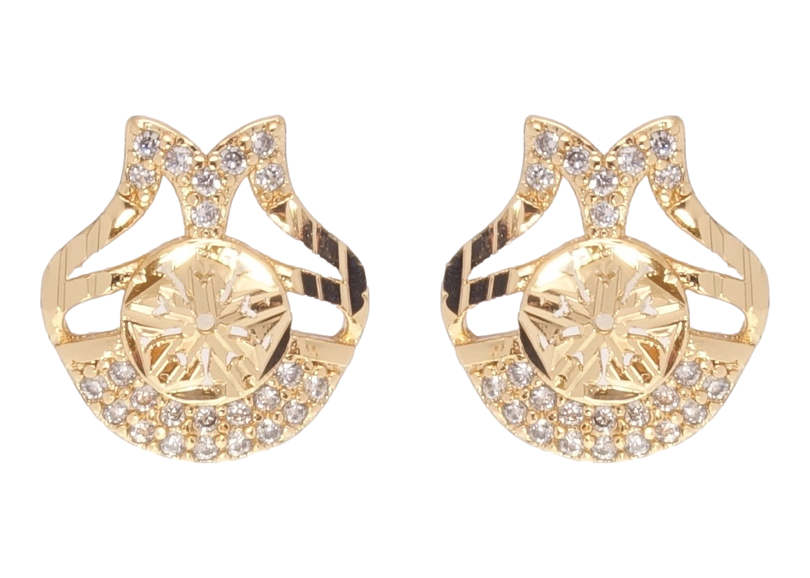 

Серьги Xuping Позолота 18K гвоздики (пусеты) "Бутоны с цирконием"