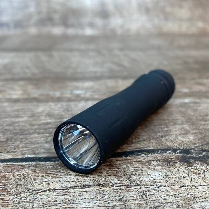 

Туристический ручной светодиодный компактный LED фонарик на батарейке LY-1 / 555 DL, Черный