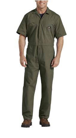 

Комбинезон Dickies Short Sleeve Coveralls Olive XL, Оливковый