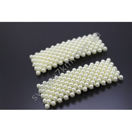 

Заколка для волос с белыми бусинами "Hairpin", Белый