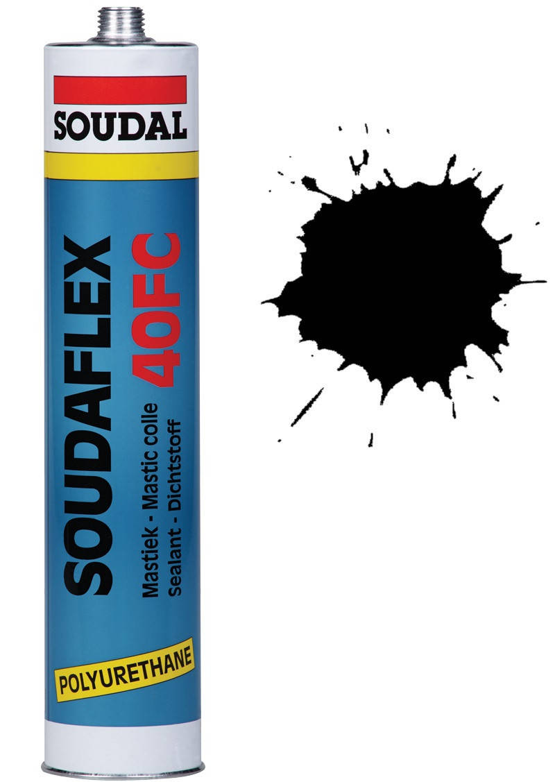 

Быстроотверждающийся клей-герметик 300мл /черный/ Soudaflex 40FC SOUDAL