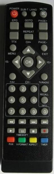 

Пульт для Т2 тюнера SMART HL-115S, Черный