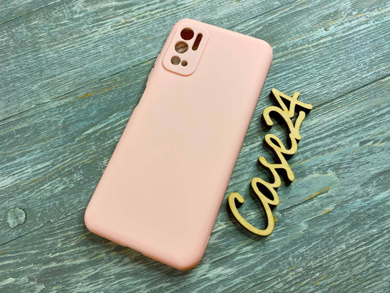 

TPU чехол Smitt накладка бампер для Xiaomi Redmi Note 10 5G (6 цветов) розовый