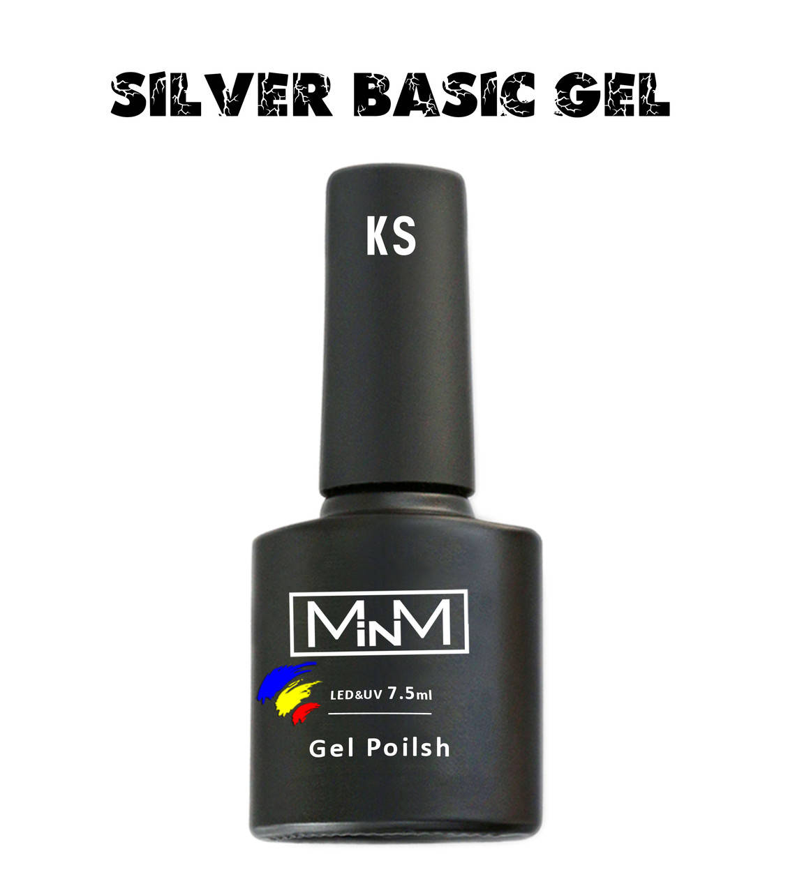 

База M-in-M KS Base Cracking Gel Silver - Основа срібна ,7.5 мл