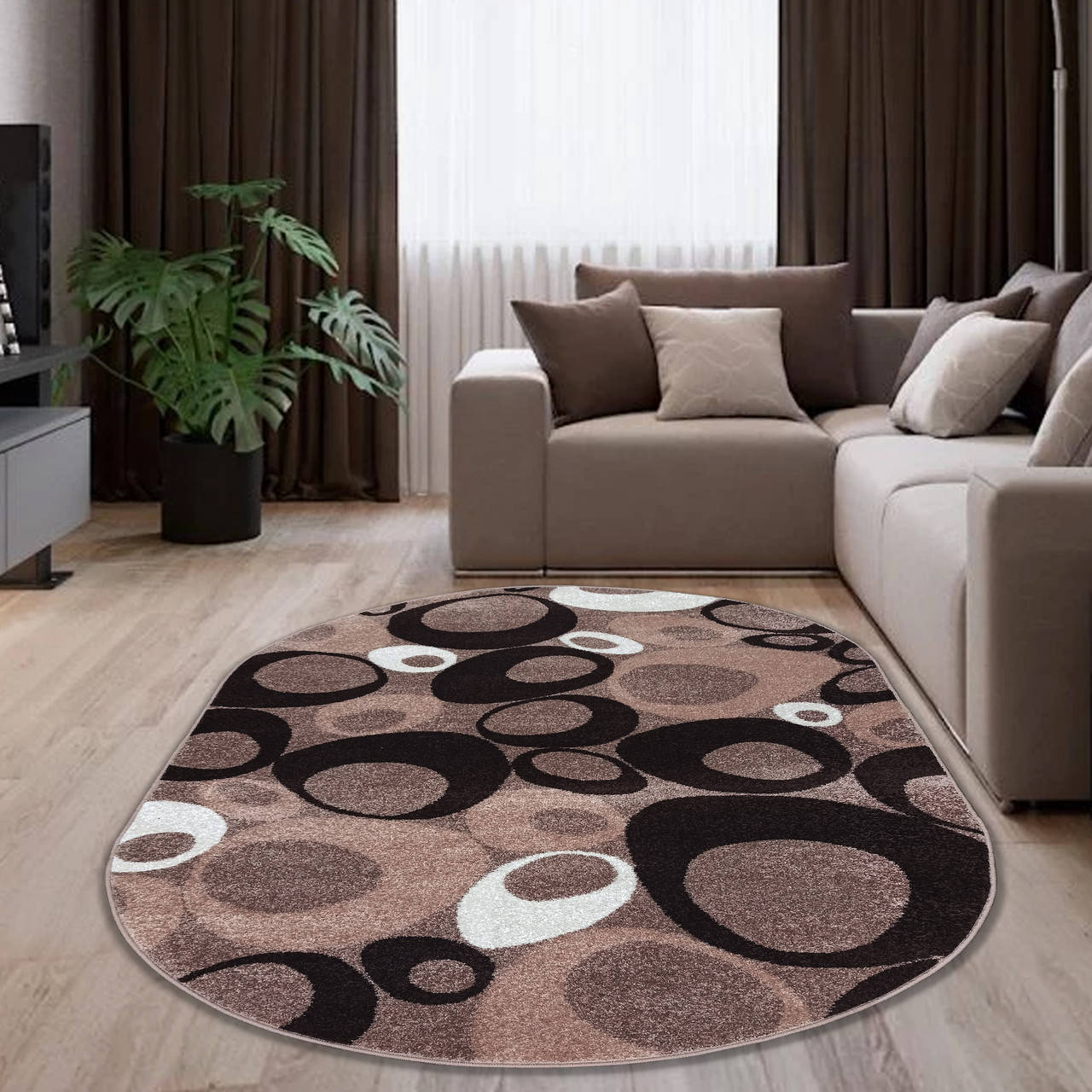 

Ковер 2,0 х 3,0 м Espresso Beige 02577A Овальный