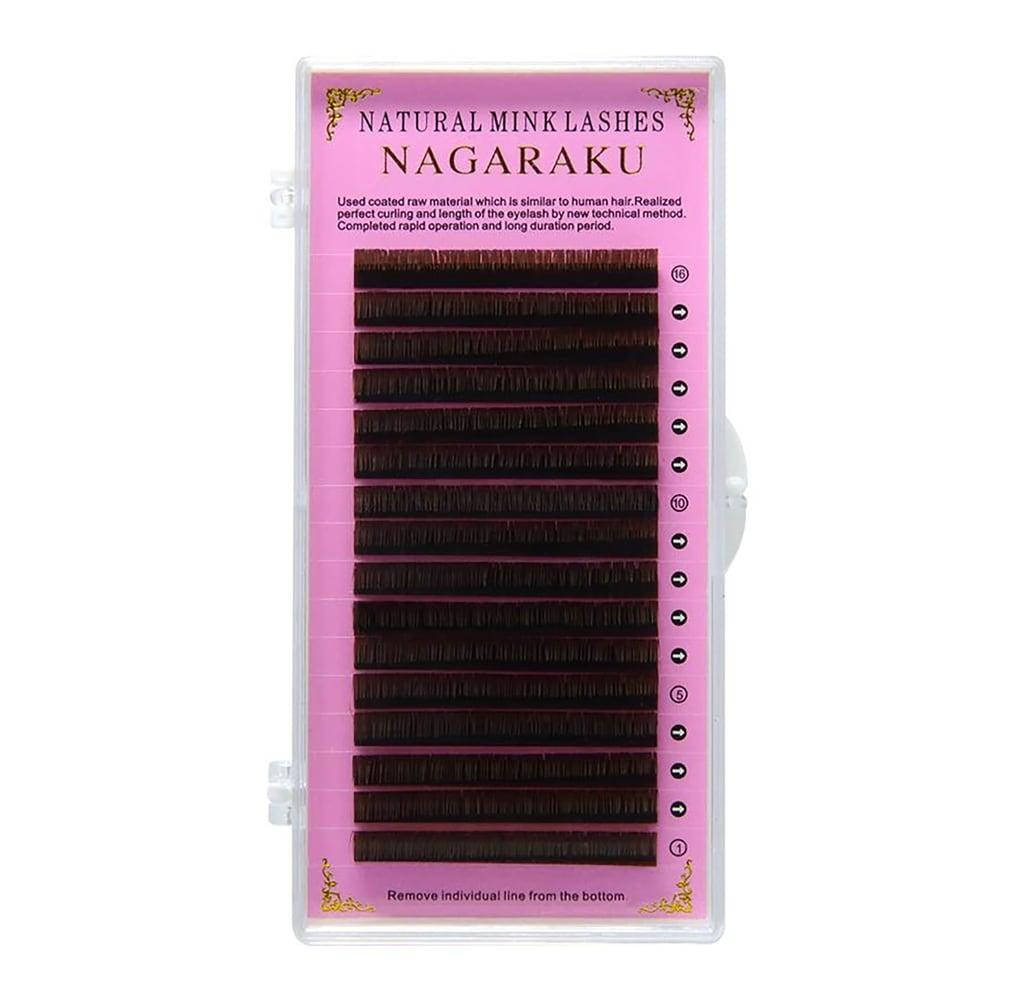 

Коричневые Ресницы Nagaraku Mix (Нагараку)