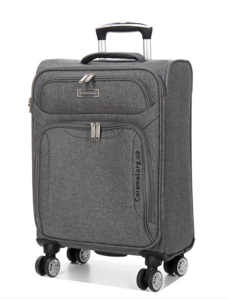 

Чемодан тканевый 4 колеса  S серый | 55x36x23 см | 35 л | 2.7 кг | Snowball 91903