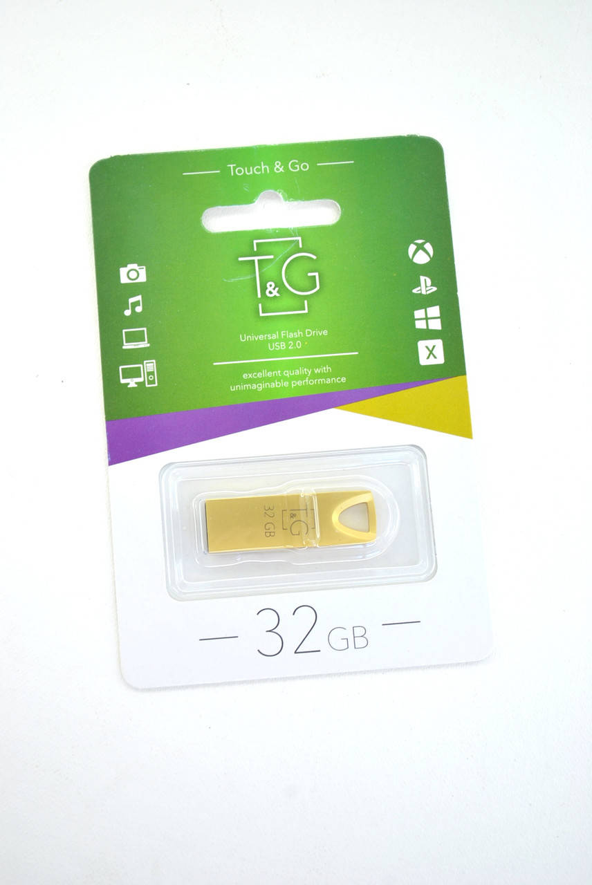 

Флеш-накопитель Usb 32Gb T&G 117 Metal series Gold