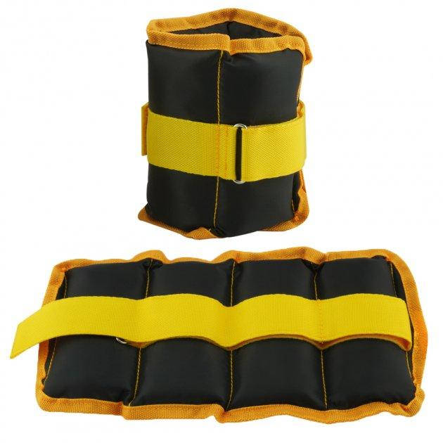 

Утяжелители-манжеты для рук и ног Zelart 3 кг (2 x 1,5 кг) (верх-полиэстер, наполнитель-песок, желтый)