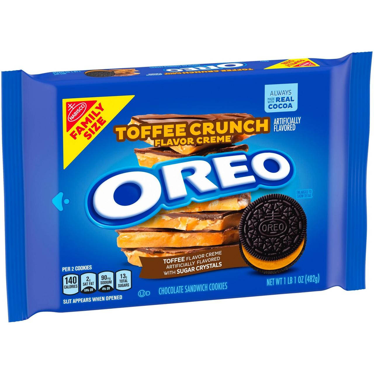 

Печенье OREO Toffee Crunch Creme With Sugar Crystals 482g