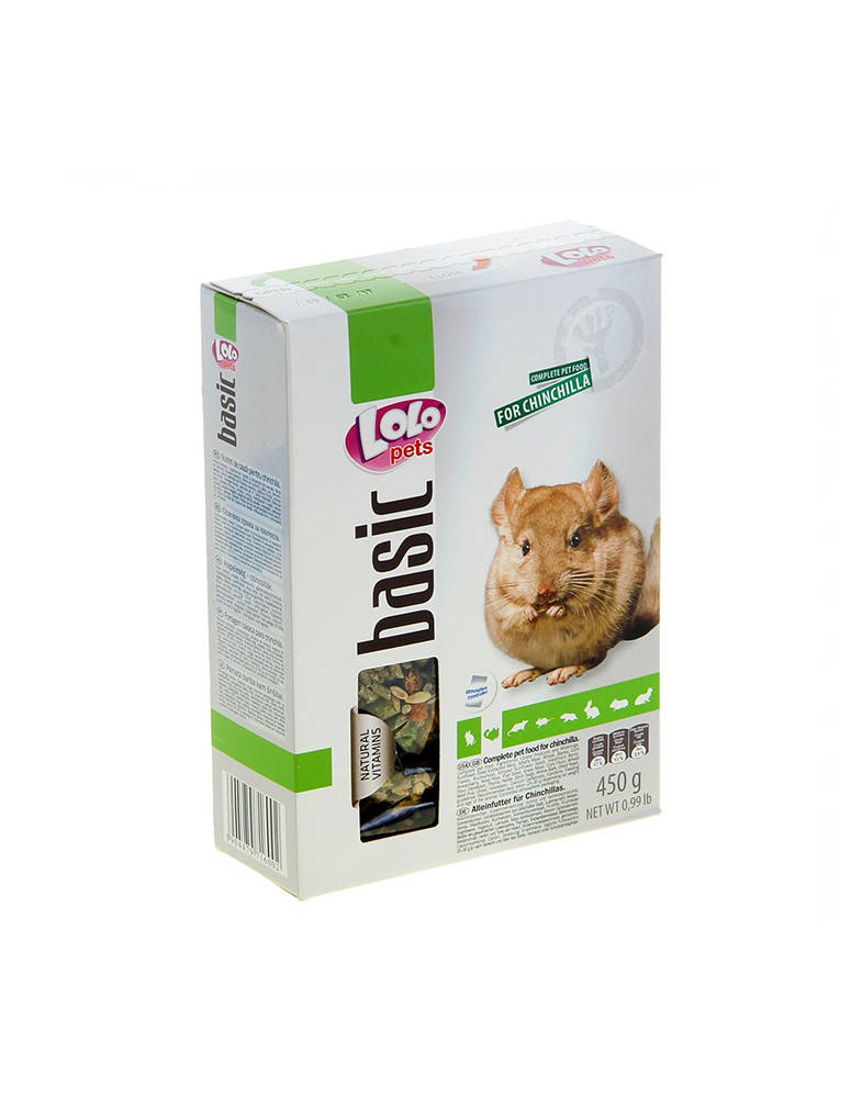 

Lolo Pets Полнорационный корм для шиншилл 450 г
