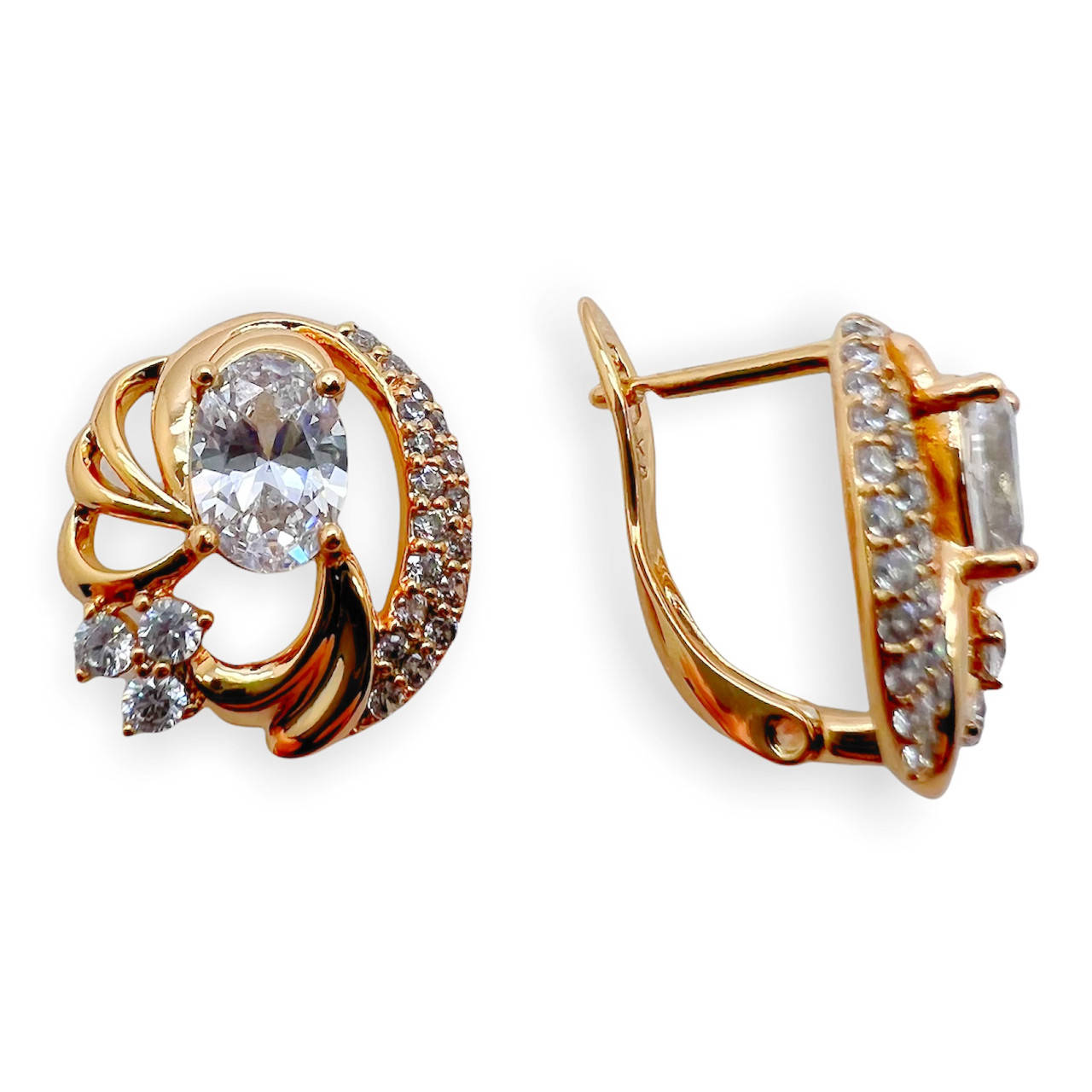 

Серьги из медзолота xuping. 18k