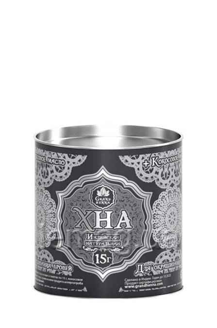 

Grand Henna Хна для прокраски волосков бровей - Графит, 30 г