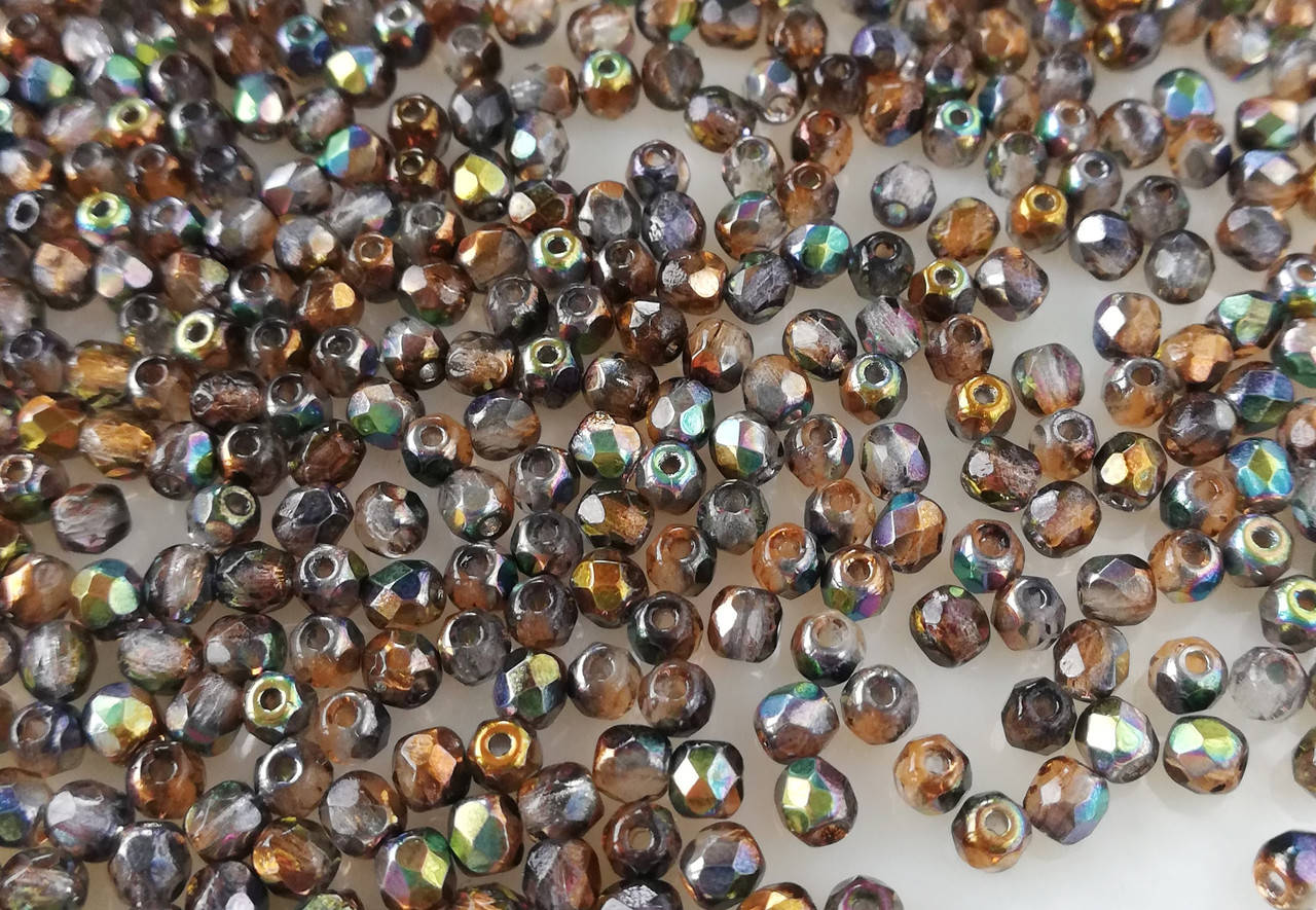 

Fire polished 3 mm Crystal Magic Copper