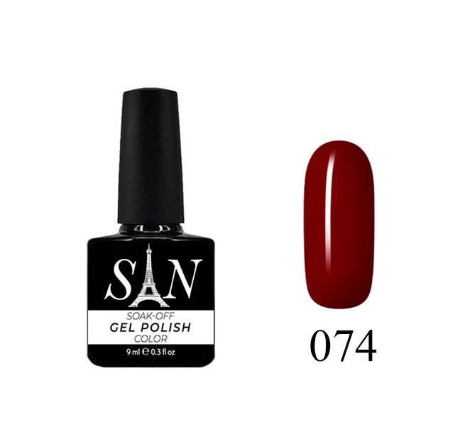 

Гель лак для ногтей SAN gel soak-off 9 мл №074