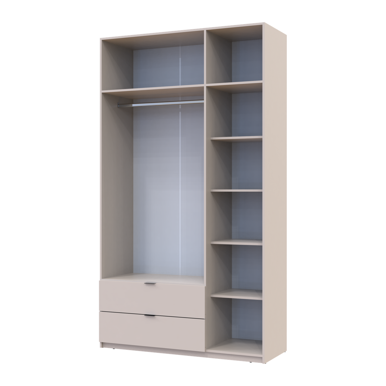 Розпашна Шафа для одягу Doros Лукас Кашемір 3ДСП 135х50х240 (80737802) 5