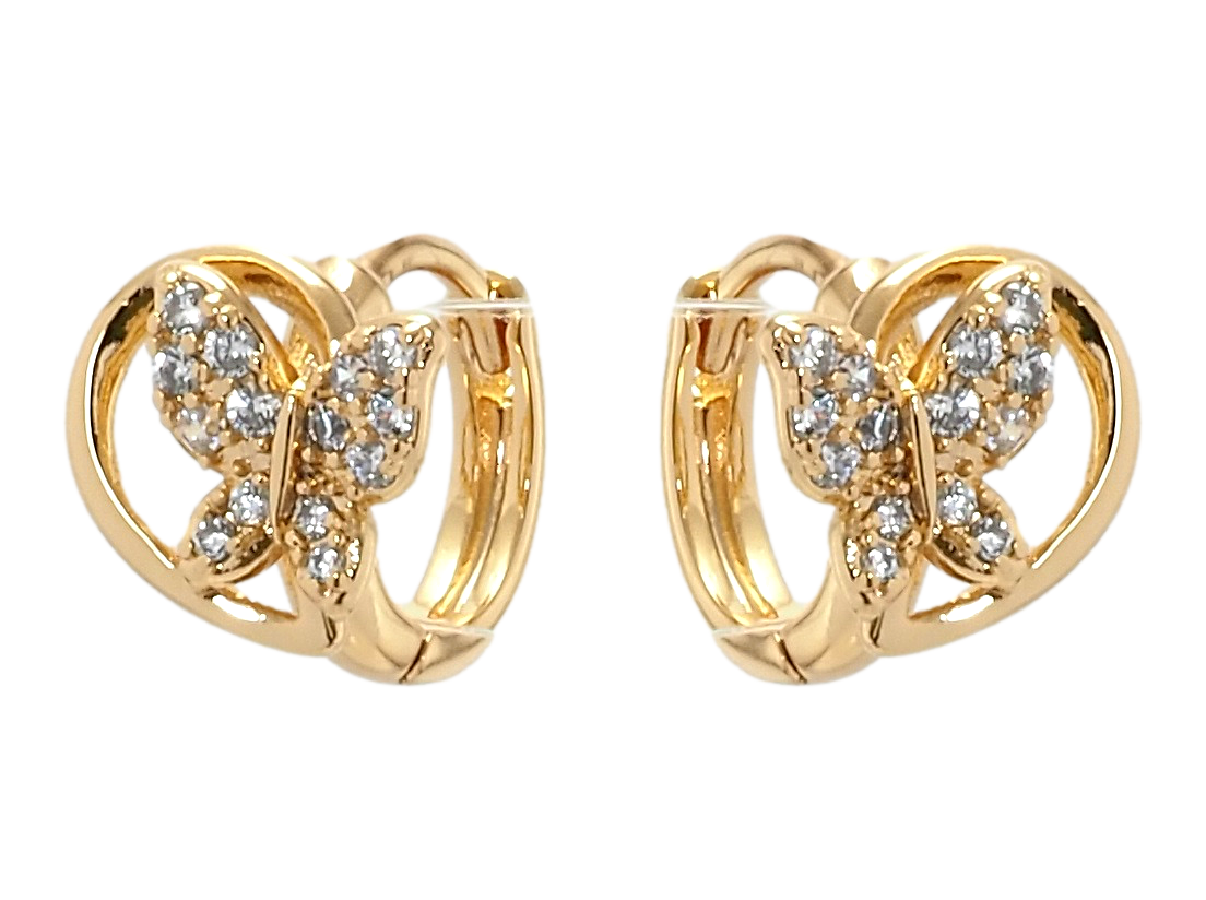 

Серьги Xuping Позолота 18K колечки "Бабочки"