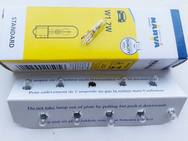 

Лампа W1,2W 12V W2x4,6d (Narva) 17037