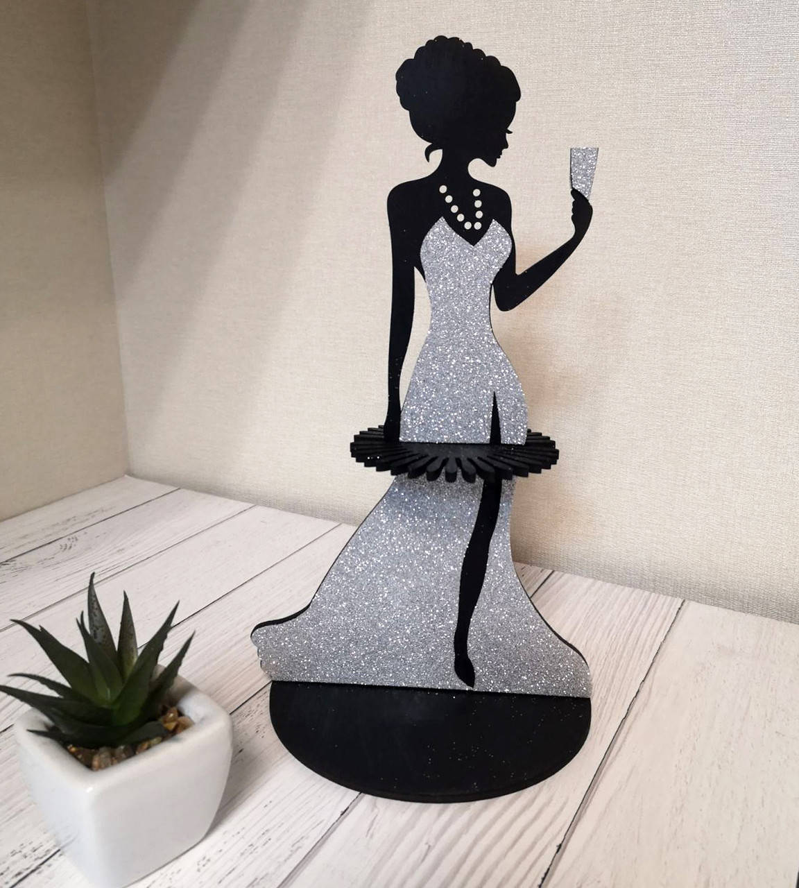 

Салфетница "Lady in gray", Черный