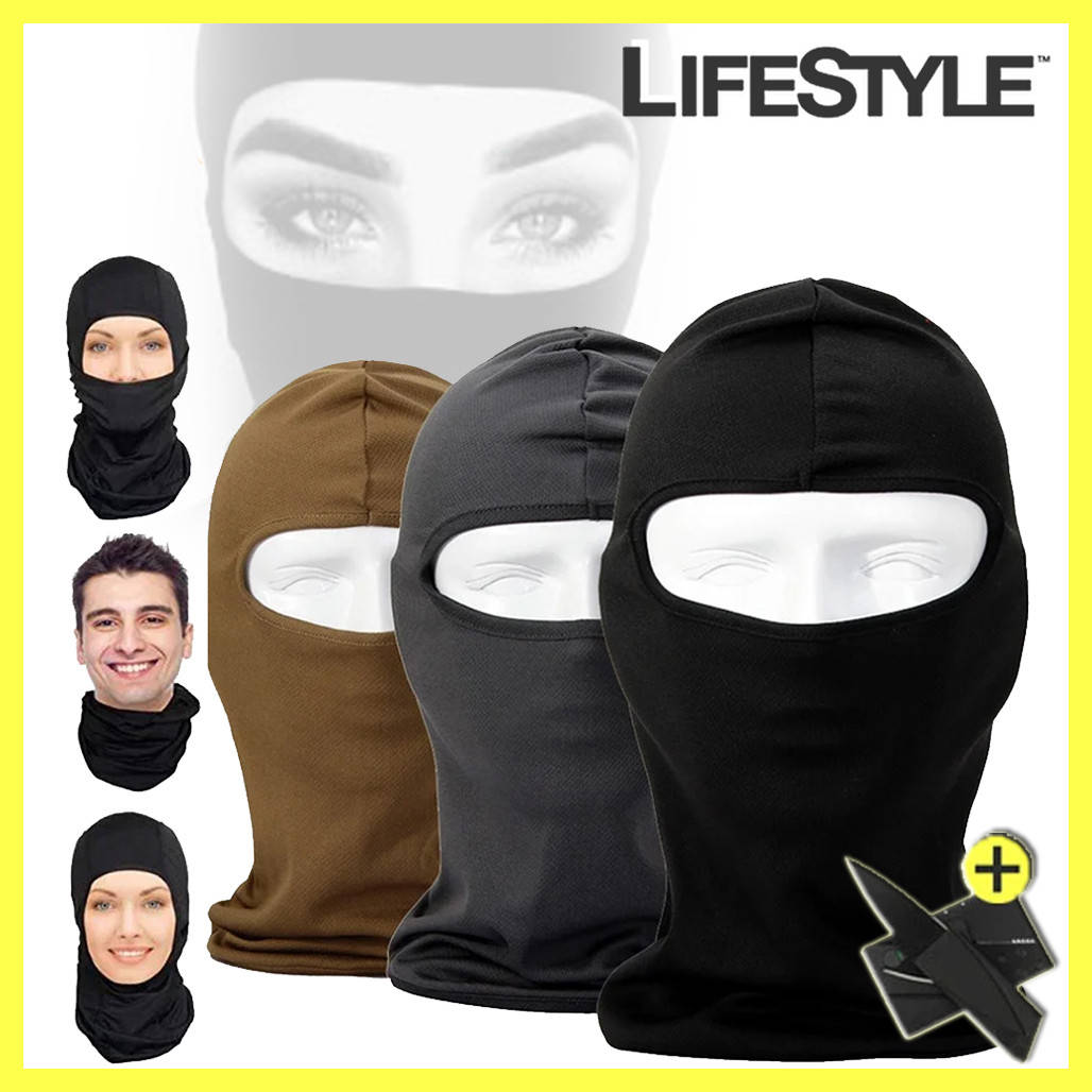 

Балаклава с одним отверстием / Подшлемник / Маска + Подарок! Нож-кредитка