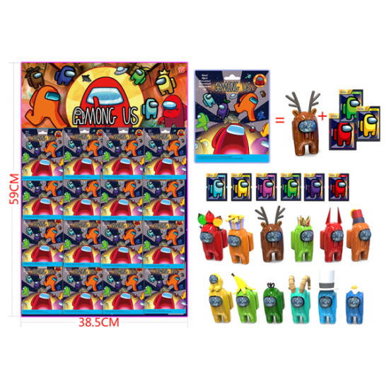 

Герои Among US, ЦЕНА ЗА УП., В УП. 16ШТ, на планш. 59*39см (60шт/2)