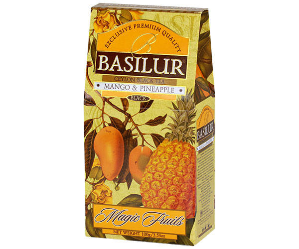 

Черный чай Basilur Манго и ананас картон 100 г