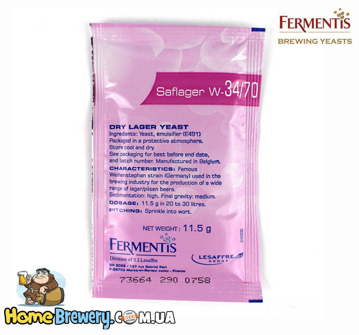 

Пивные дрожжи Fermentis Saflager W-34/70