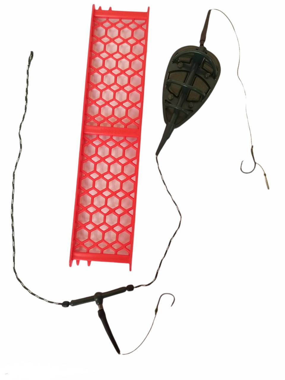

Готовая снасть с ФЛЕТ кормушкой (100 гр) (2 крючка)
