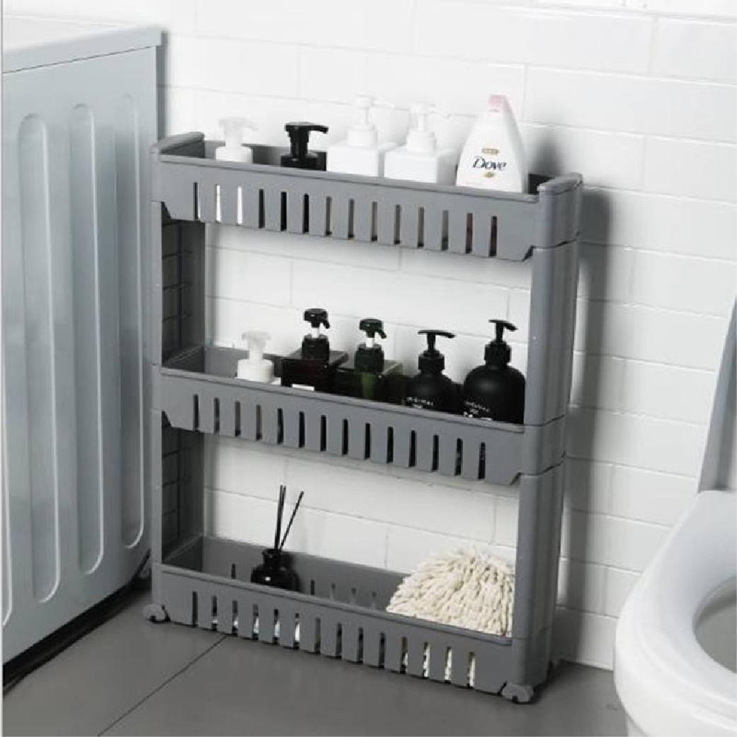 

Выдвижной стеллаж, узкая полка на колесиках 54*13,5*54 см Кладовка