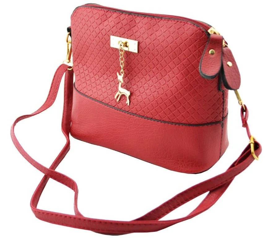 

Женская сумка клатч Бэмби / Сумка Бемби черная Красный