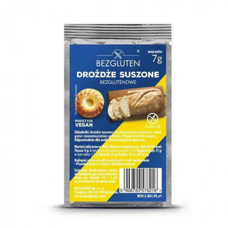 

Дрожжи без глютена сухие Bezgluten 7г