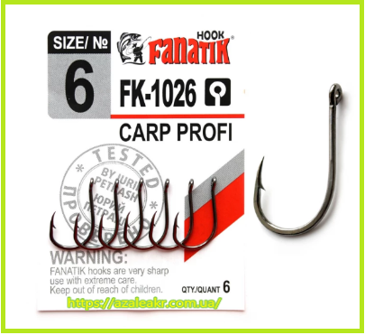 

Крючок Fanatik CARP PROFI FK-1026 №6