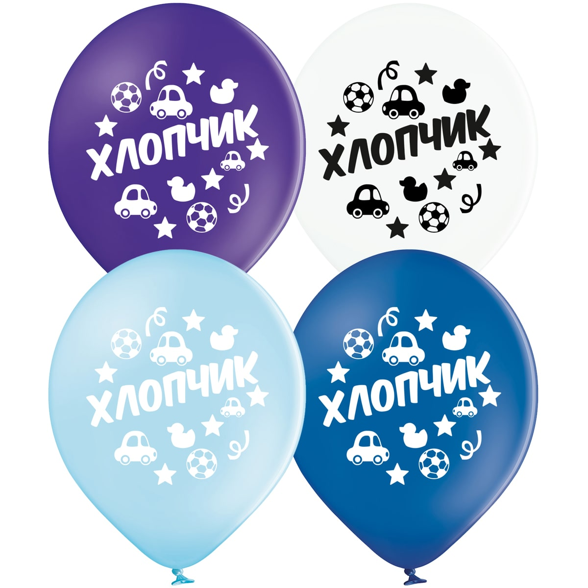 

Латексный шарик BELBAL 10"(27 см) Мальчик на выписку, Персиковый