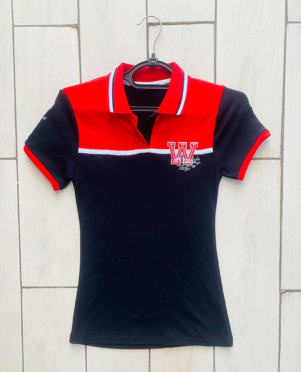 

Черное женское поло спортивного стиля 42-48, Черный