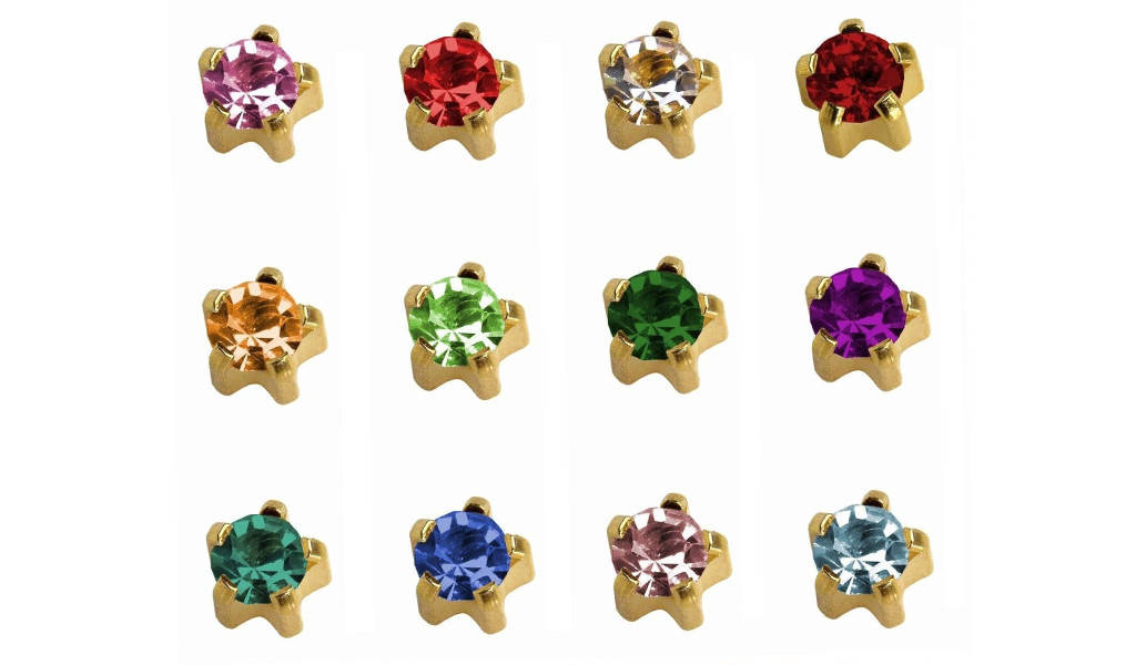 

Серьги Caflon Gold Ассорти в крапане мини