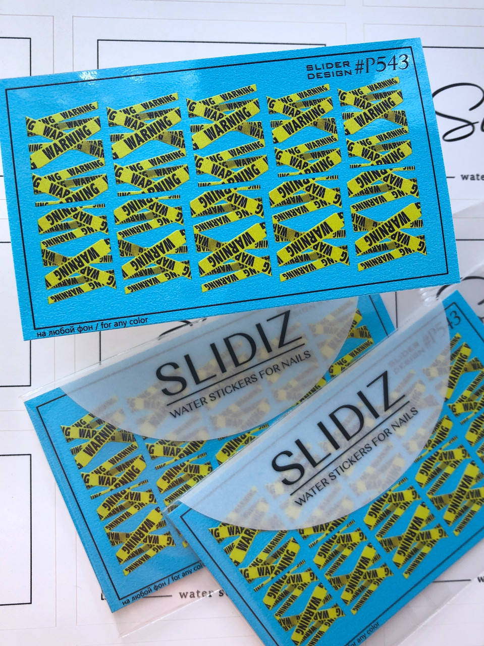 

Слайдер-дизайн SLIDIZ водная наклейка для ногтей на любой фон