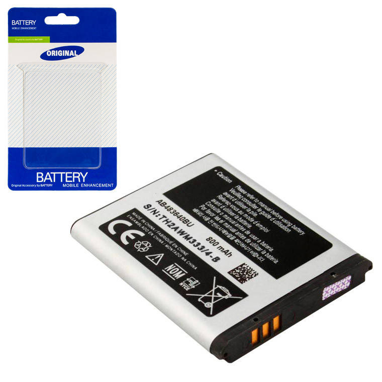 

Аккумулятор Samsung AB483640BU 880 mAh C3050, S8300, J600 A класс