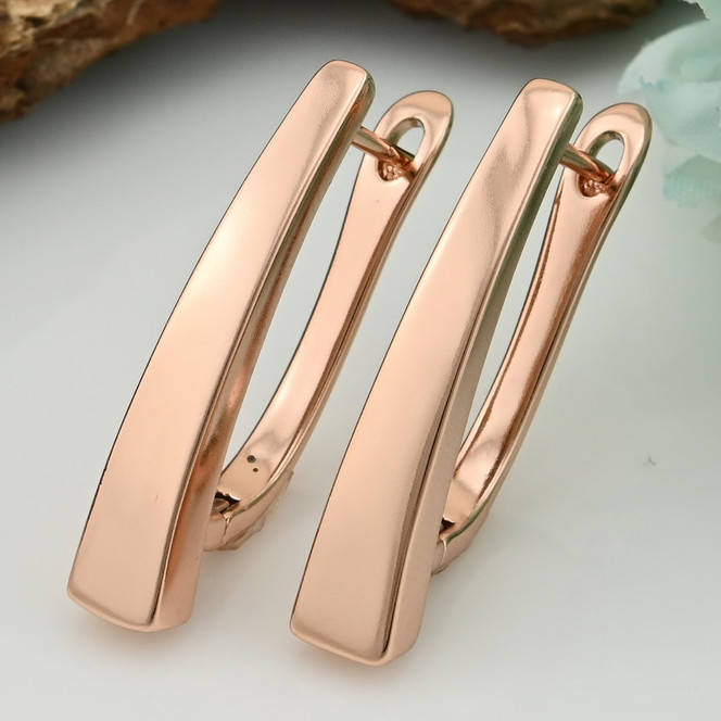 

Серьги Xuping 27818 размер 28х5 мм вес 5.2 г позолота РО