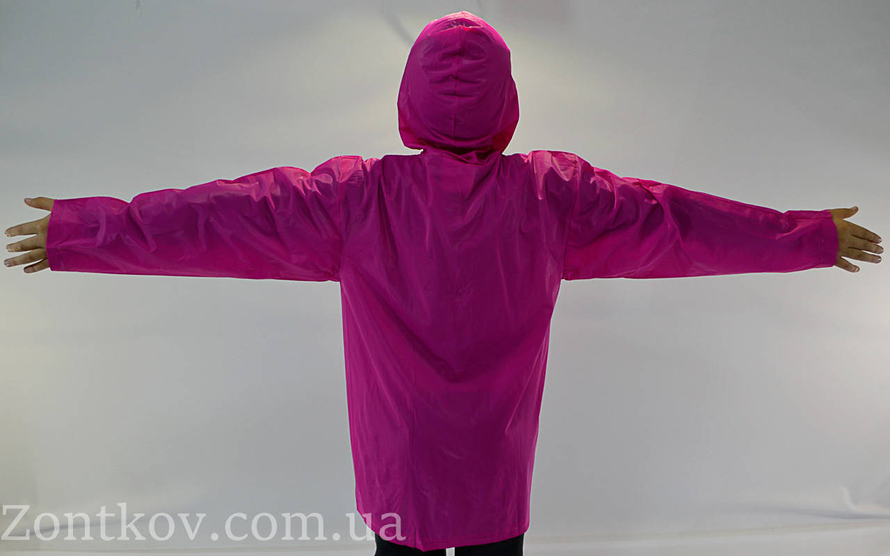 

Детский плащ для школьника на 6-14 лет на кнопках от фирмы "Feeling Rain"