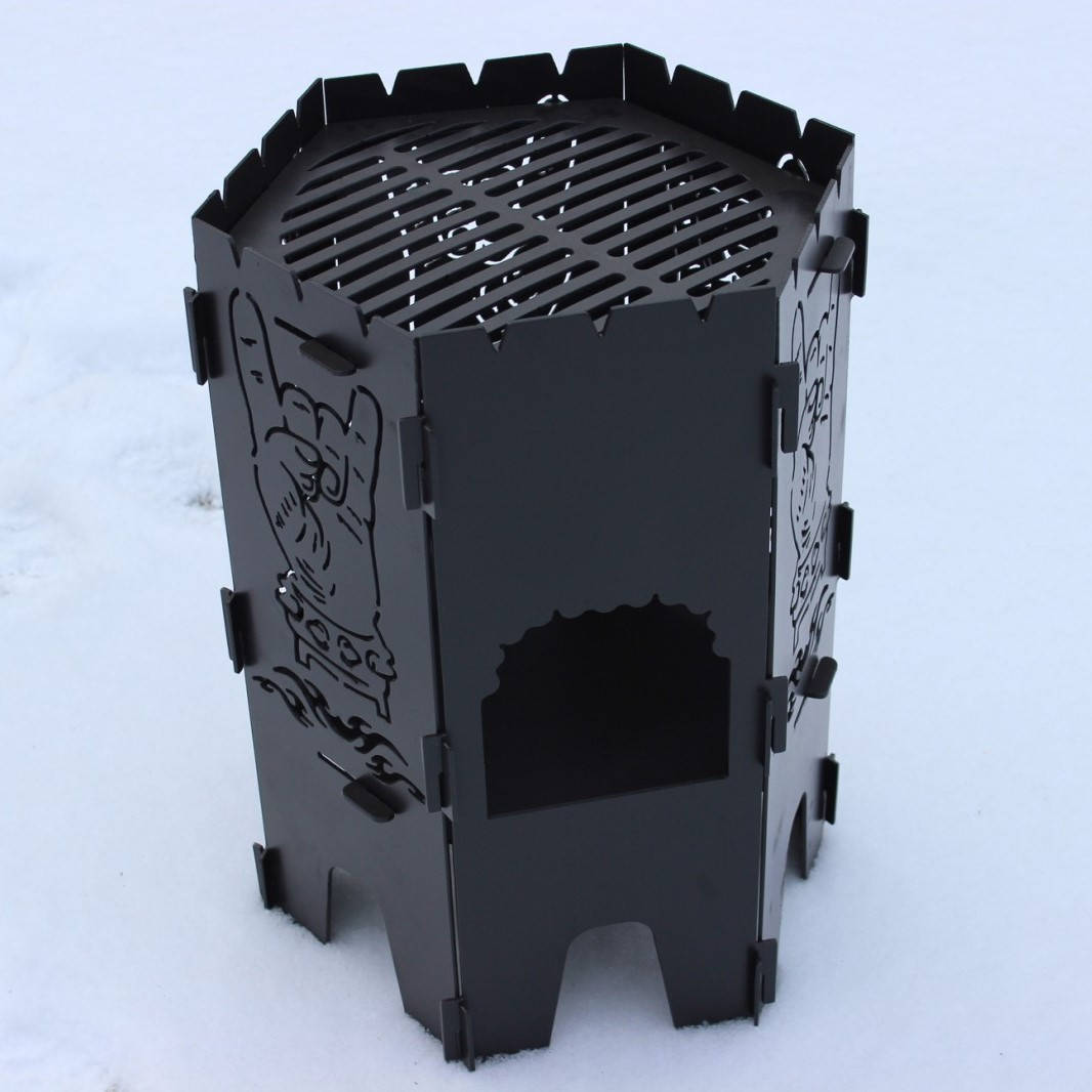 

Разборная печь под казан 3мм мангал-печь розбірний барбекю