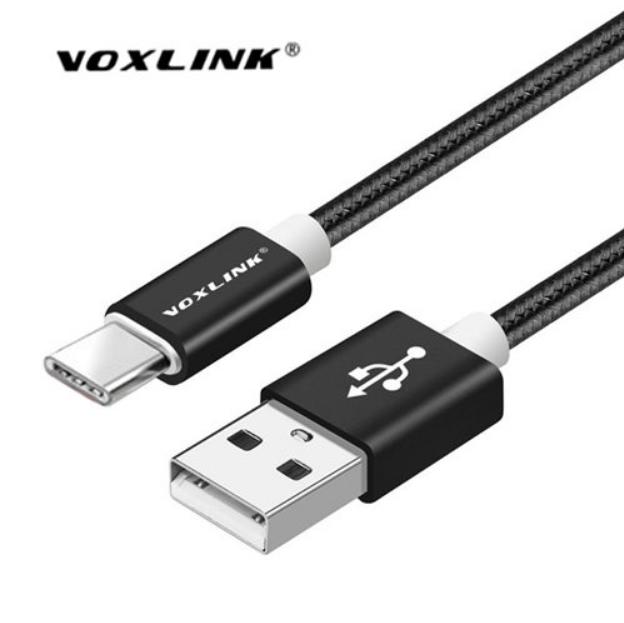 

Кабель для зарядки телефона смартфона планшета Voxlink USB - Type-C 1м. Зарядный провод шнур ЮСБ на Тайп С KY5, Черный